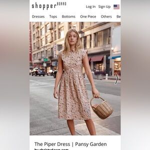 RARE !!!!! Christ Dawn Piper Dress - Floral Print